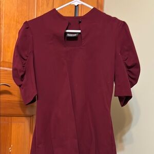 Elegant Burgundy Women's Top